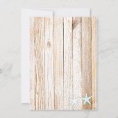 Rustikal türkisfarbene Probe Dinner lädt tq1 Einladung (Rückseite)