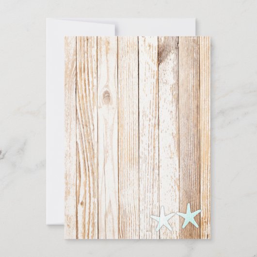 Rustikal türkisfarbene Probe Dinner lädt tq1 Einladung (Rückseite)