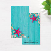 Rustikal-türkisfarbenes Holz-Muscheln Erlöser (Schreibtisch)