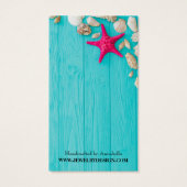 Rustikal-türkisfarbenes Holz-Muscheln Erlöser (Rückseite)