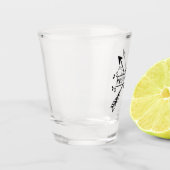 Rustikal überkreuzte Pfeile ID615 Schnapsglas (Links)