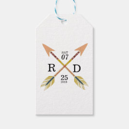 rustikal und Bohemisch | Kreuzbogen | Custom Weddi Geschenkanhänger