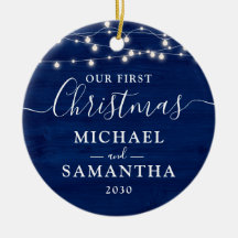 Rustikal Unser erstes Weihnachtspaar individuell a