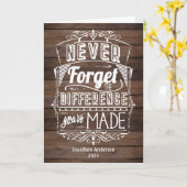 Rustikal vergessen Sie nie den Unterschied, den Si Karte (Gelbe Blume)