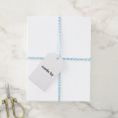 rustikal verwitterter Braunbart Geschenkanhänger (Mit Garn)