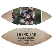 Rustikal Vielen Dank Coach Team Name Foto Football (Paneele)