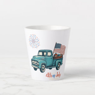 Rustikal/Vintag 4. Juli Milchtasse