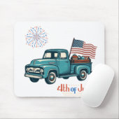 Rustikal/Vintag 4. Juli Mousepad (Mit Mouse)
