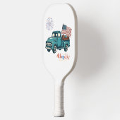 Rustikal/Vintag 4. Juli Pickleball Schläger (Links)