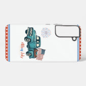 Rustikal/Vintag 4. Juli Samsung Galaxy Hülle (Rückseite (Horizontal))