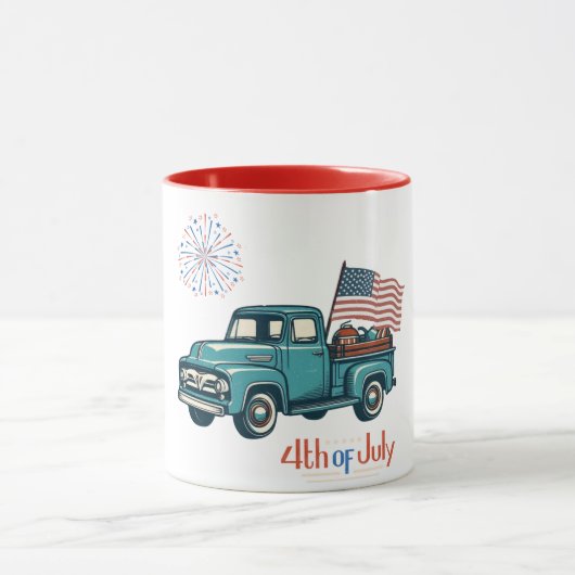 Rustikal/Vintag 4. Juli Tasse (Zentrum)