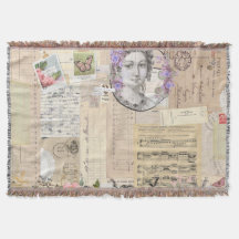 Rustikal, Vintag, Collage, blumenreich, Shabby Chi