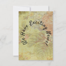 Rustikal Vintag floral Save the Date