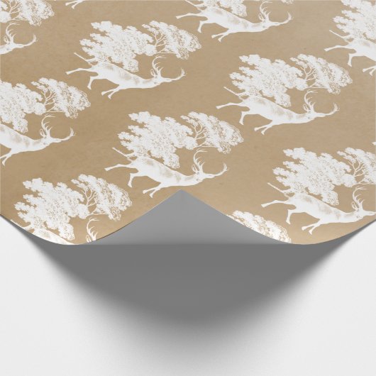 Rustikal, Vintag Geschenkpapier (Ecke)