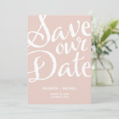 Rustikal Vintag Save the Date (Stehend Vorderseite)