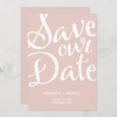 Rustikal Vintag Save the Date (Vorne/Hinten)