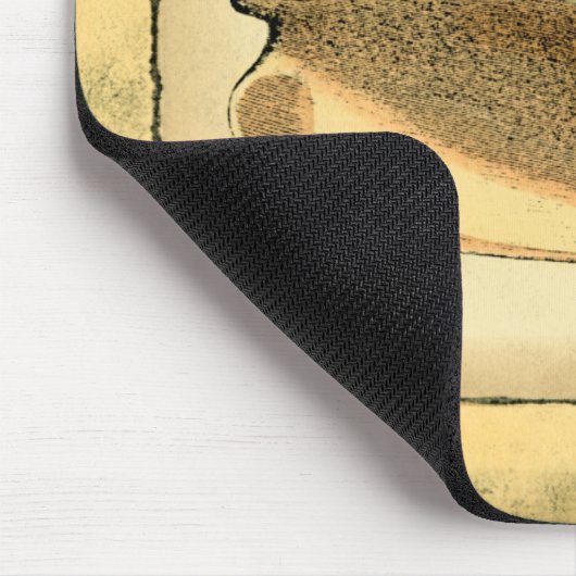 Rustikal Vintag Seashell Mousepad (Ecke)