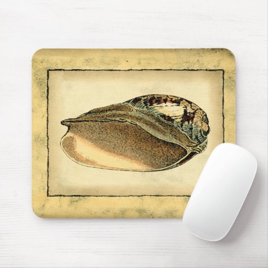 Rustikal Vintag Seashell Mousepad (Mit Mouse)