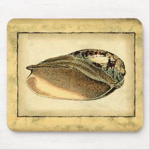Rustikal Vintag Seashell Mousepad