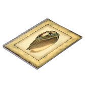 Rustikal Vintag Seashell Notizblock (Linke Seite)