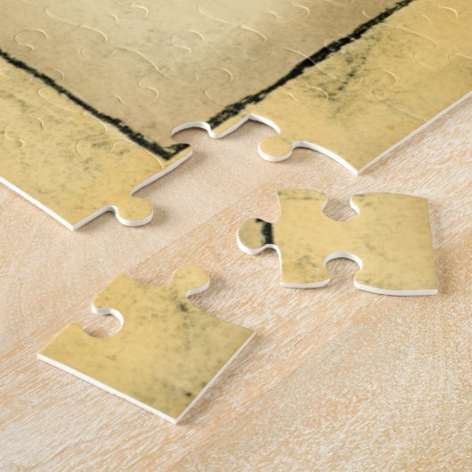 Rustikal Vintag Seashell Puzzle (Seite)