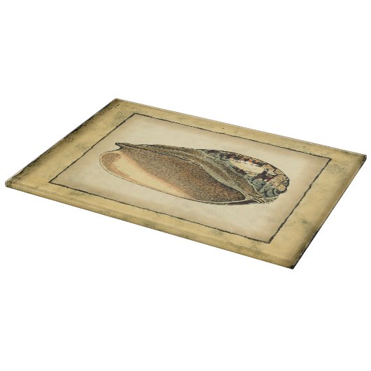 Rustikal Vintag Seashell Schneidebrett (Ecke)