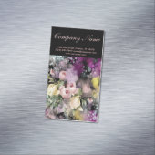 rustikal Vintage Botanische Tafel mit Blumen Magnetische Visitenkarte (Beispiel)