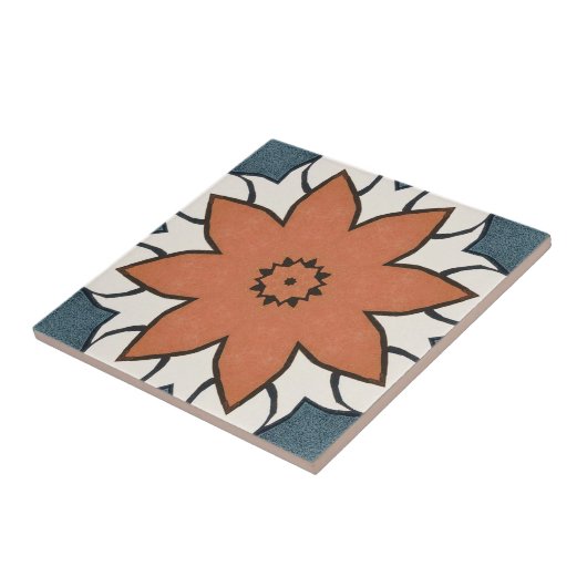 rustikal Vintage, florale Geometrie Fliese (Seite)