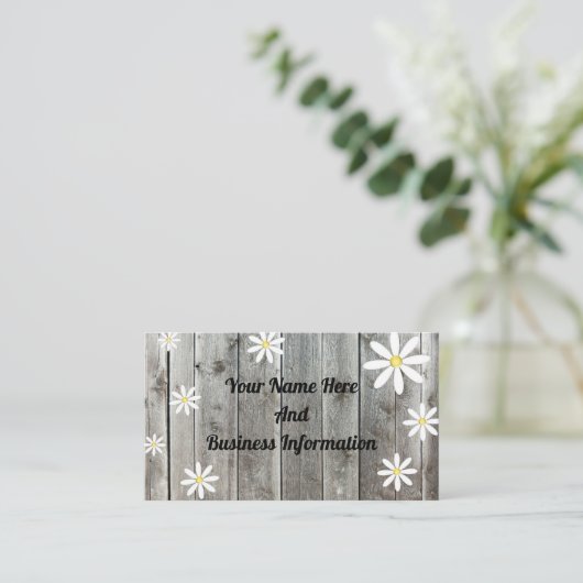 Rustikal Visitenkarte (Stehend Vorderseite)