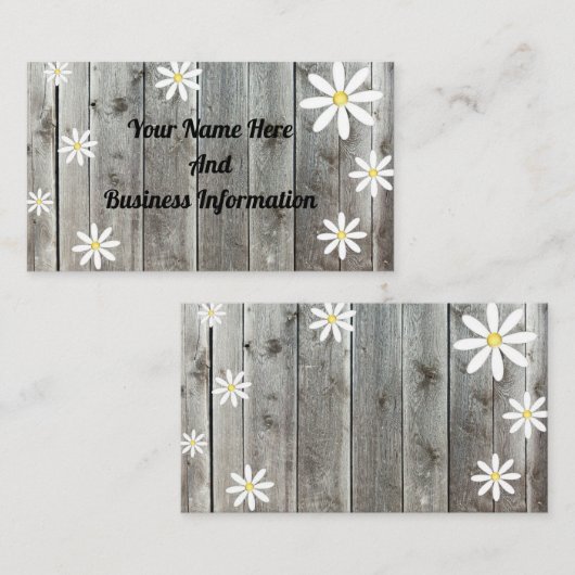 Rustikal Visitenkarte (Vorne/Hinten)