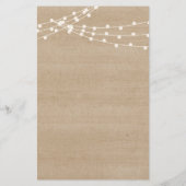 Rustikal, was Bräutigam sagte Brautparty-Spiel Fly Flyer (Hinten)