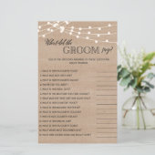 Rustikal, was der Bräutigam gesagt hat Brautparty- (Stehend Vorderseite)