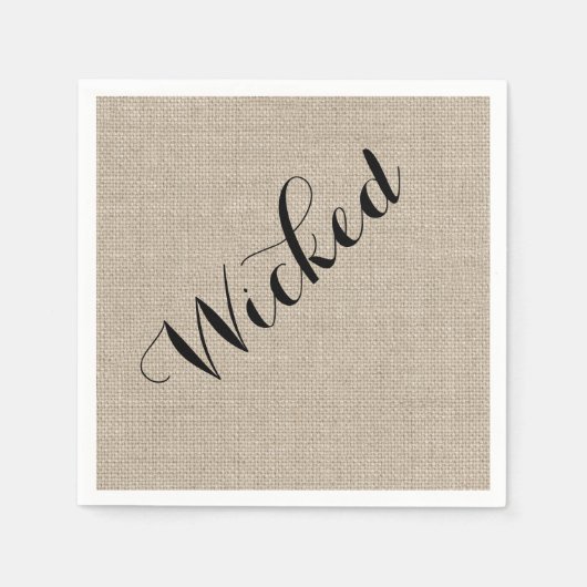 Rustikal Wicked Halloween Napkin Serviette (Vorderseite)