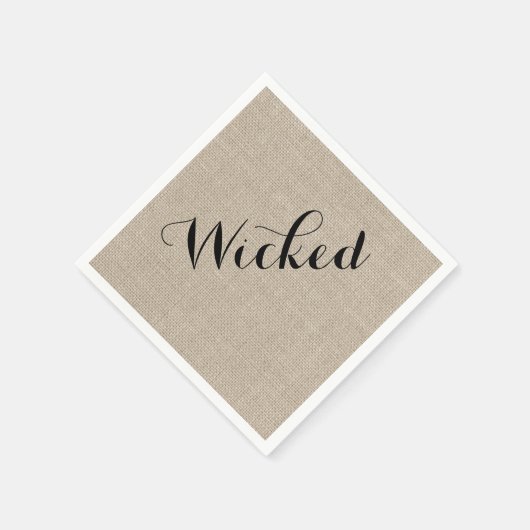 Rustikal Wicked Halloween Napkin Serviette (Ecke)