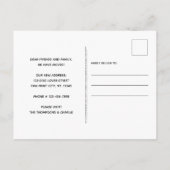 Rustikal, wir haben Hunde bewegt Ankündigungspostkarte (Rückseite)