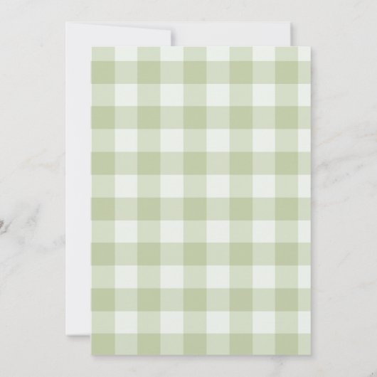 Rustikal Wir Liebe Sie so Matcha Green Tea Baby Du Einladung (Rückseite)