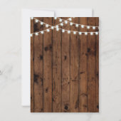 Rustikal Wir machen Grillabend Probe Einladung (Rückseite)