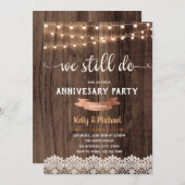 Rustikal wir noch immer Thema Einladung (Vorne/Hinten)