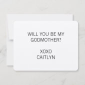 Rustikal wirst du mein Muttervortrag sein Einladung (Rückseite)