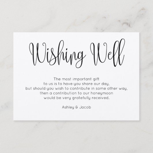 Rustikal wünschend gut modern. Kraft-Hochzeitseins Begleitkarte (Vorderseite)