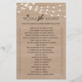 Rustikal würde sie lieber Brautparty Flyer (Vorne)