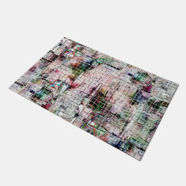 Rustikal zeichnend, bizarre, unter abstraktem Jute Fußmatte