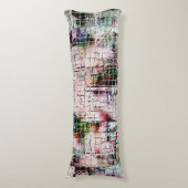 Rustikal zeichnend, bizarre, unter abstraktem Jute Seitenschläferkissen (Vorderseite Vertikal)