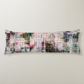 Rustikal zeichnend, bizarre, unter abstraktem Jute Seitenschläferkissen (Vorderseite)