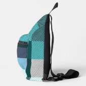 Rustikal zeitgenössisch Kariert Crossbody Bag (Rechts)