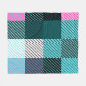 Rustikal zeitgenössisch Kariert Fleecedecke (Vorderseite (Horizontal))