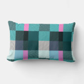 Rustikal zeitgenössisch Kariert Lendenkissen (Vorderseite)