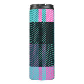 Rustikal zeitgenössisch Kariert Thermosbecher (Rückseite)