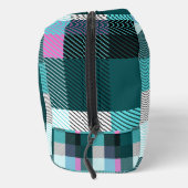 Rustikal zeitgenössisch Kariert Waschbeutel (Rechts)