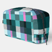 Rustikal zeitgenössisch Kariert Waschbeutel (Rechte Ecke)